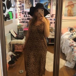 Cheeta Print Maxi Dress